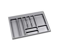 Emuca - Adjustable cutlery tray for drawer, cutlery drawer organizer 80cm cabinet width