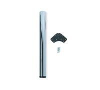 Emuca - Adjustable table leg Ø60x870mm (Ø2,3x34,2 inch), set of 1 steel table leg, height adjustment 870-890mm (34,2-35inch), chromed