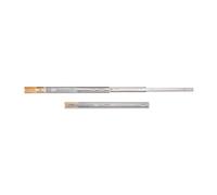 Emuca - Ball Bearing Drawer Slides 45mm x 600mm, Set of 1 Pair of Full Extension Drawer Runners with Soft Closing