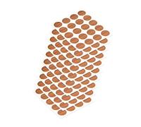 Emuca - Cover Adhesive Screw Cover, Cherry, Ø13mm (0,5 inch), Set of 200)