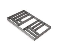 Emuca - Drawer organizer 900x500, drawer dividers made of aluminium, Anthracite grey
