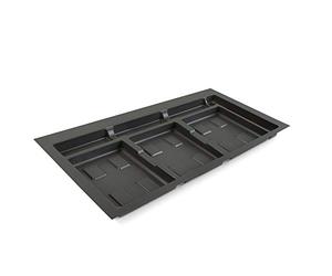 Emuca - Drawer System, Cut Waste Sorting bin, Base for 90cm Cabinet (836x482mm), Grey