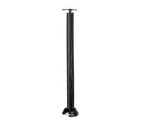 Emuca - Flexible Cable Organiser for Desk or Table with Weighted Base in Black Painted Plastic