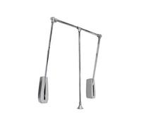 Emuca Hang Pull Down Wardrobe Rail Lift Wall-Mounted, 600-830, Chrome Plated, Steel And Plastic