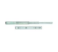 Emuca - Heavy Duty Ball Bearing Runners, Total Drawer Extraction, Height 51mm (2 inch), 500 (19,6 inch), Zinc Plated, Steel, 4 un