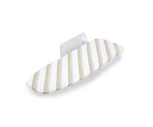Emuca - Ironing board foldable to the wall, swivel 180º, Steel and Wood, White