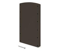 Emuca - Lateral assembly supplement for Emuca's Hang pull down hanging wardrobe rail, Moka colour, plastic