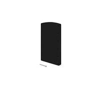 Emuca - Lateral assembly supplement for Emuca's Hang pull down hanging wardrobe rail, Plastic, Black