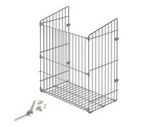 Emuca - Laundry basket for module 450mm (17,7 inch), Tilting laundry hamper, Chrome plated, Steel