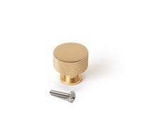 Emuca - Lot de 10 Furniture knobs, Diameter 30mm, Aluminium, Gold