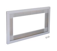 Emuca Microwave Frame, For Recessed Mounting In Kitchen Units, Module 600mm, 600X400mm, Plastic, Silver Painted Aluminium