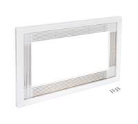 Emuca Microwave Oven Frame, For Recessed Mounting In Kitchen Units, 600mm Module, 600X400mm, Plastic, White