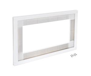 Emuca Microwave Oven Frame, For Recessed Mounting In Kitchen Units, 600mm Module, 600X400mm, Plastic, White