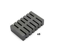 Emuca Pack Of 5 Anti-Odour Tablets For Recycle Bin Lids, Citrus Smell, Plastic