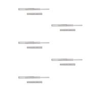 Emuca - Pair of ball sliders/rails with total exit 45 x 350 mm for drawers, Set of 5