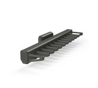 Emuca - Pull-out lateral tie rack for Quartz wardrobe, Plastic and Aluminium, Titanium