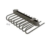 Emuca - Pull-out trouser rack, Left, Steel and Plastic, Titanium