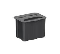 Emuca - Recycle auxiliary recycling container, Recycle small bin of 5L for kitchen, Anthracite grey plastic