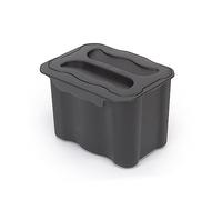 Emuca - Recycle auxiliary recycling container, Recycle small bin of 5L for kitchen, Anthracite grey plastic