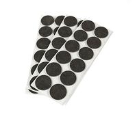 Emuca 2038516 Pack of 36 round self-adhesive felt pads 40mm diametre brown colour