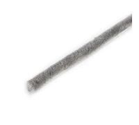 Emuca - Self-Adhesive Brush Seal 7mm (0,27 inch) High, Adhesive Dust Strip for Doors and Windows, 10m (393,7 inch) Rolls, Grey