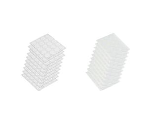 Emuca - Self-adhesive covers Ø13mm, 200 pcs, white + Self-adhesive covers Ø20mm, 150 pcs, white, ideal for hiding screw heads