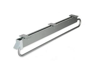 Emuca Self Extractable Hanger For Very Deep Wardrobes, 800, Silver Painted, Steel And Plastic