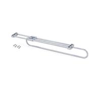 Emuca Self Pull-Out Wardrobe Rail, 300, Silver Painted, Steel And Plastic