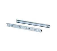 Emuca - Set of full extension ball bearing runners/slides 1,77x23,6 inch (45mm x 600mm) for drawer, 77,16 lb (35 kg)