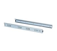 Emuca - Set of Full Extension Ball Bearing Runners/Slides 45mm x 400mm for Drawer, Pack of 5, zinc Plated Steel