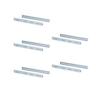 Emuca - Set of Full Extension Ball Bearing Runners/Slides 45mm x 650mm for Drawer, Pack of 5, zinc Plated Steel