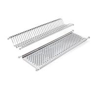 Emuca - Stainless Steel Dish Drying Rack for Standard 90 cm (35,4 inch) Width Kitchen Cabinet, Inner Width Module 835-870 mm