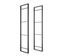Emuca - Structure for bookcases, Ladder Shelf, Industrial style Storage Rack, 1150 mm (45,3 inch) height, Steel, Black finish