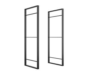 Emuca - Structure for bookcases, Ladder Shelf, Industrial style Storage Rack, 830 mm (32,67 inch) height, Steel, Black finish