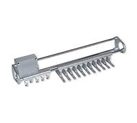 Emuca - Tie and belt pull out holder hanger rail organizer rack for wardrobe