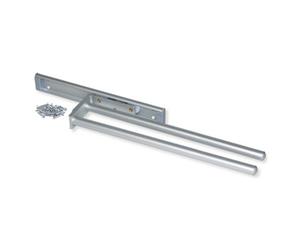 Emuca Towel Rack Extendable, 2 Arms, Aluminium, Matt Anodised