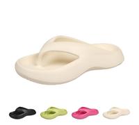 EMUKFD brown flip flops womens Pillow Soft Cloud Sliders Non-Slip Comfort Lightweight Thick Sole Foam Slippers Plantar Fasciitis Orthopedic Sandals Summer Beach Shoes Pool Bathroom Slides