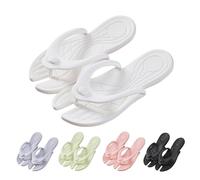EMUKFD Foldable Flip Flops Womens Travel Slippers Shower Bathroom Shoes Lightweight Folding Slides Sandals Portable Hotel Spa Indoor Pool Slipper Waterproof Quick Drying Beach Slippers