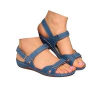 EMUKFD gold flat sandals for women Orthopedic Wide Fit Cushion Walking Slides Comfort Wedge Open Toe Ladies Summer Shoes Plantar Fasciitis Sandal with Arch Support Outdoor Beach Shoes