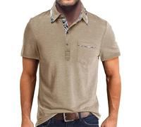 EMUKFD Los Hombres de béisbol Polo Camisa hoja Polo de Los Hombres Los Hombres de béisbol Polo Camisa rendimiento hoja Polo Camisa de Golf de Los Hombres Camisas de Golf Navy