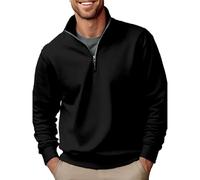 EMUKFD Mens Blue Sweater v Neck Sweater Men Quarter Zip Men Fleece Sweater Mens White Sweater Mens Quarter Zip Fleece one Piece Hoodie