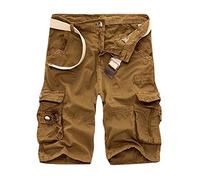 EMUKFD Men's Camo Cargo Shorts, Relaxed Fit Camouflage Shorts, Lightweight Multi Pocket Casual Short, Quick Dry Travel Shorts, UV 50+ Protection Shorts for Fishing Camping, Tactical Shorts for Men