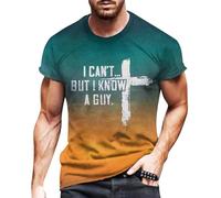 EMUKFD No puedo Pero conozco a un Chico Camisa de Hombre No puedo Pero conozco a un Chico Camisa cruzada Hombres no puedo Pero conozco a un Chico Camiseta Casual no puedo Pero conozco a Yellow
