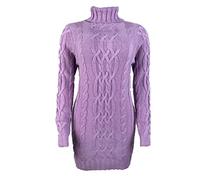 EMUKFD Women's Bodycon Pullover Mini Sweater Dresses Cable Knit Cocktail Party Dress Turtleneck Mini Fall Sweaters Dresses