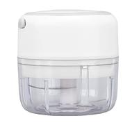 EMUKOEP 100ML Electric Garlic Mini Mini Power Stainless Steel Garlic Crusher (White)