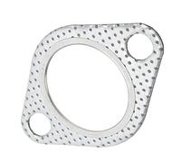 EMUKOEP 2 Exhaust Gasket 1.75in 45mm Perforated Steel Flange Gasket for Turbo Elbows Down Pipes De Cat Pipes with Carbon Core for Vibration Heat