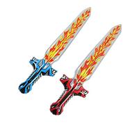 EMUKOEP 2 Pieces Pretend Play Inflatable Sword Toy Water Party Inflatable Toy Roll Play Accessories