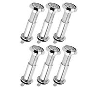 EMUKOEP 220 Degree Wide Angle Door Viewer Peephole, 14mm Adjustable Security Peephole with Back Cover, for Wooden Fiberglass or Metal Doors 35mm to 55mm