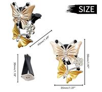 EMUKOEP 2Pcs Car Air Vent, Rhinestone Car Bling Accessories with Double Design, for Interior Decoration Gift (blue)