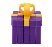 EMUKOEP 3D Printed Gift Box Toy, Whimsical 3D Puzzle Box for Memorable Surprises Great as a Gift or for Entertaining Friends Unique Design That Charms Everyone (Purple and Bright Gold)